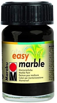 Marabu Marmorierfarbe ''Easy Marble'' schwarz 15 ml im Glas