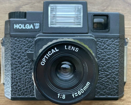 Holga 120 SF Medium Format Film Camera w/ Built In Flash- Untested