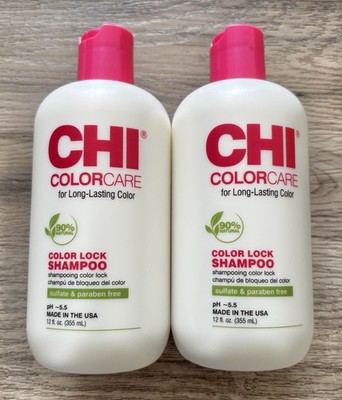 CHI Color Lock Shampoo Only  for Color-Treated Hair 12 fl oz 2Pk