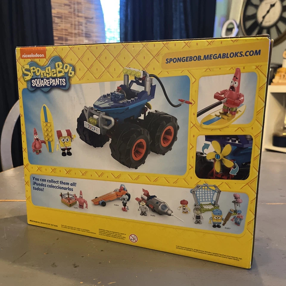 Mega Bloks Bob Esponja Pantalones Cuadrados Monster Rally Boat Sin usar, en caja sellada Foto 4 de 4