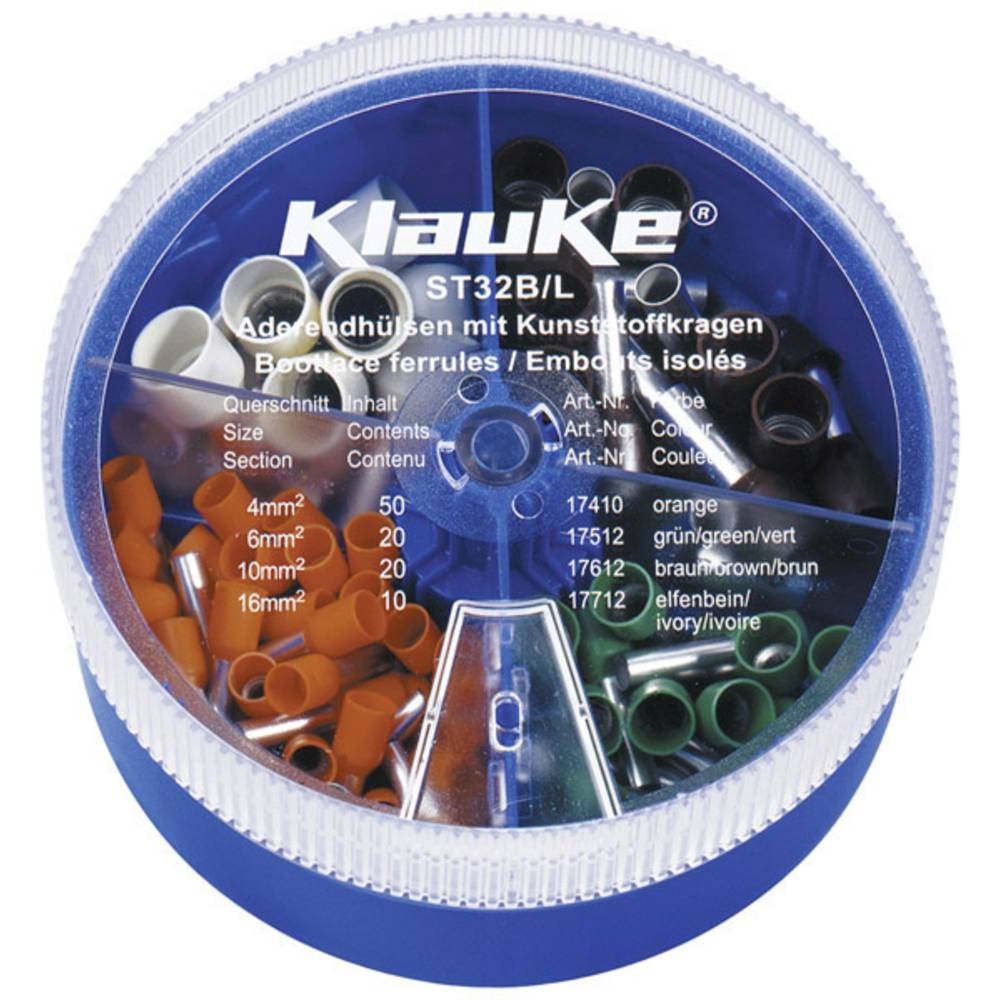 Klauke ST32B Kit embouts simples 4-16 mm² contre fils effilochés