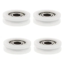 4 Pcs Greenhouse Door Wheel Sliding Rollers Replacement Hardware Pulley