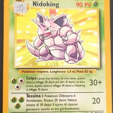 Carta Pokémon Nidoking Holo 11/102 Set Base Italiano Vintage Rara Unlimited
