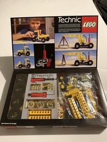 Vintage LEGO Technic Lot 2x 8055 2x 8040 Pneumatic+1978 Set+Case+Parts+Manual
