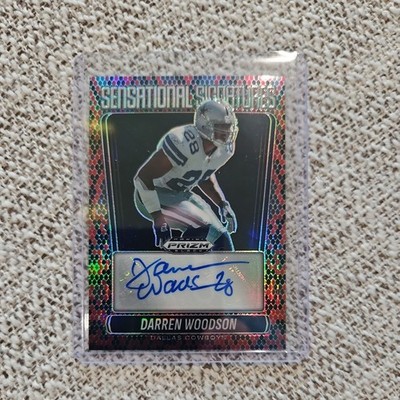 LAST 2025 Panini Prizm Black - Darren Woodson - Snakeskin Auto SSP /15 Cowboys 