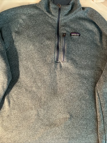 Patagonia Men's Better Sweater XXL 1/4-Zip Style # 25523 Glass Blue - Picture 3 of 9
