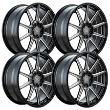 Set-4 Drag Dc39 18x8 5x4.55x114.3 Black Milled 35mm Wheels Rims 18 Inch