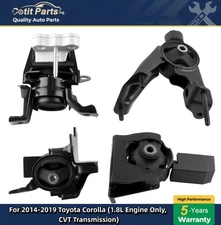 4pcs Motor Mount Set for 14-19 Toyota Corolla 1.8L Engine Auto CVT Transmission