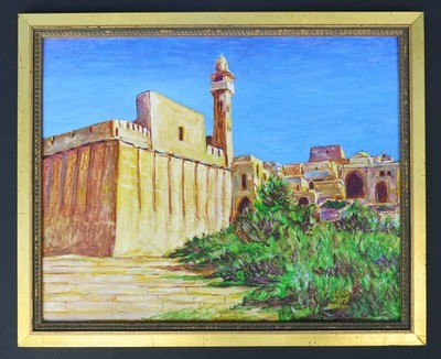 Ölbild ''Hebron'' signiert Lentz