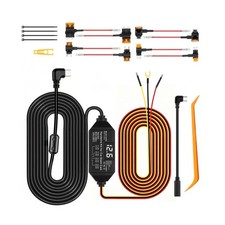 Dash Cam Hardwire Kit USB C, 12V-24V to 5V/3A Adapter Power Cable with Voltag...