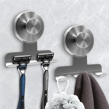 Suction Cup Razor Holder for Shower,Heavy-Duty 7KG Suction Hooks for Razor,To...