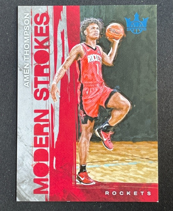 Amen Thompson 2023-24 Panini Court Kings Modern Strokes 42/99 #11
