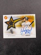 2022 Topps Pristine Jose Abreu Slice of a Star Patch Auto Gold /50 D856