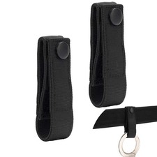 Ukontagood 2 PCS Handcuff Strap, Holder, Hinged Cuffs Carrier Black