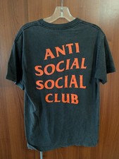 Mens Anti Social Social Club t shirt black M Medium Cotton made in USA