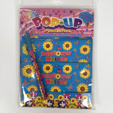 Vintage Lisa Frank Sunflower Kittens Pop-Up Postalettes COMPLETE SET Pen/Sticker