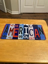 AMERICAN License Plate Sign – Metal Wall Art |  Fan Cave UNIQUE