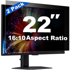 2 Pack 22 Inch Computer Privacy Screen for 16:10 Aspect Ratio Widescreen Mo...