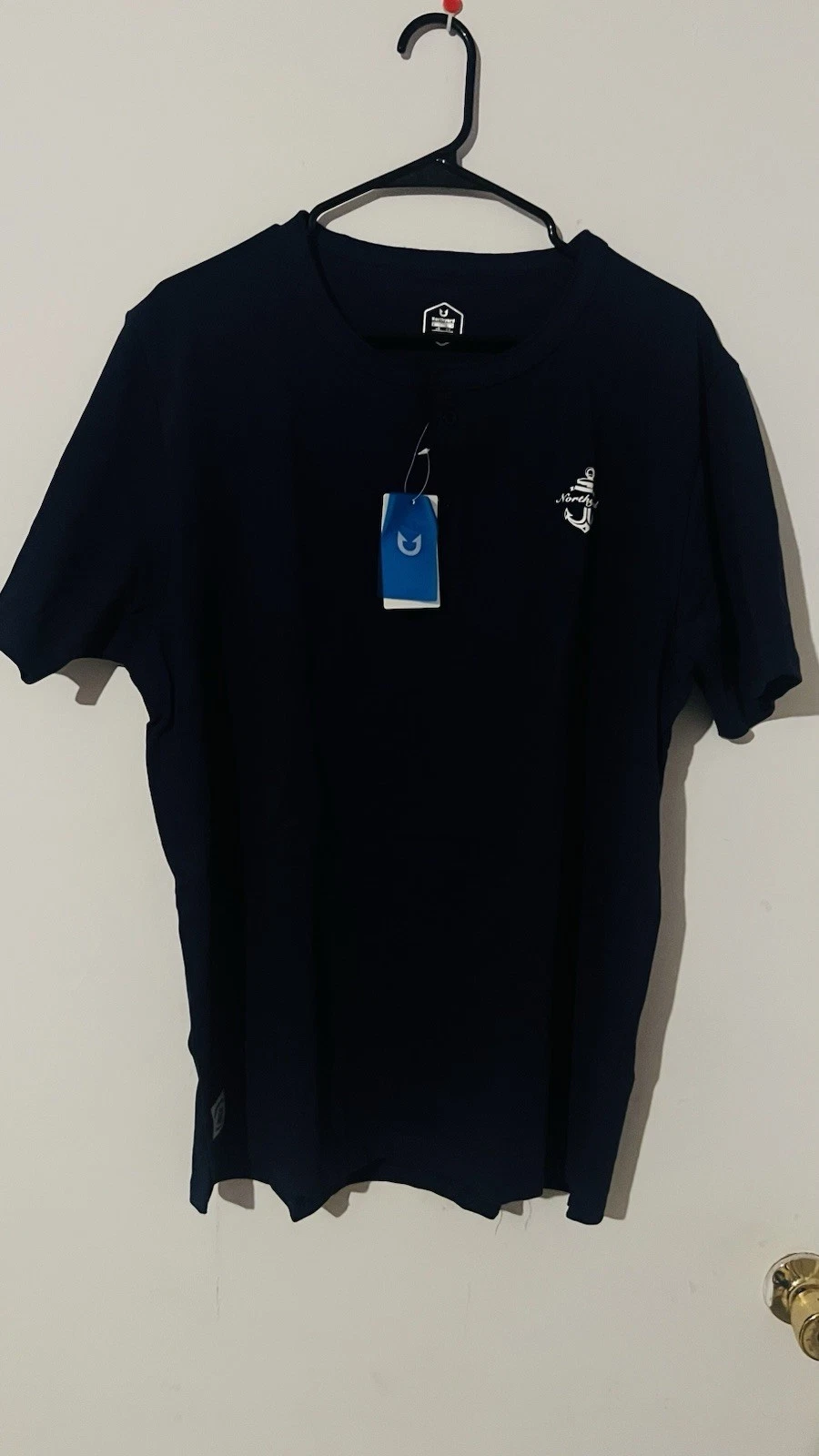 Northyard Men’s Fishing Shirt Size Large Color Blue