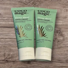 2 SEALED COCOMAGIC COCONUT ALMOND ULTRA HYDRATING HAND CREAM 2 OZ coco magic