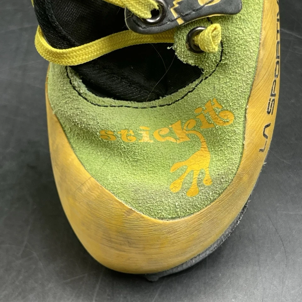 Zapatos de escalada en roca La Sportiva Stick It para niños talla 10-11 amarillo verde juvenil Foto 4 de 4