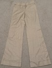 Ann Taylor LOFT Stretch Wide-Leg Dress Pants Beige Flat Front Button — photo 1