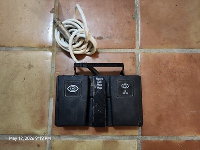 Philips Fluro/Sub/Max/Map Footswitch PN: 4522 126 68537 (Used Untested)