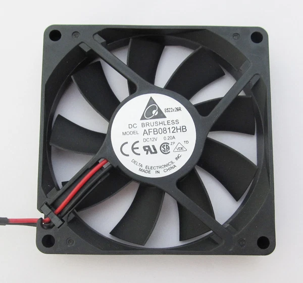 1pc Delta DC Fan 12V 0.2A 80x80x15mm 80mm 8015 2pin wire - Image 2 of 2