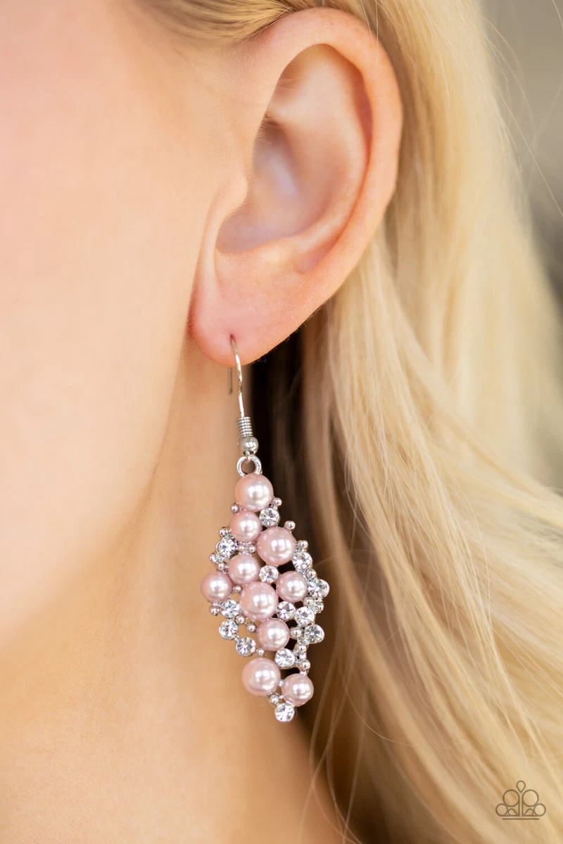 Pink paparazzi deals earrings