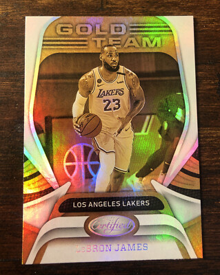 Certified　2020－21 2020-21 Panini Certified Lebron James Gold Team Insert Card