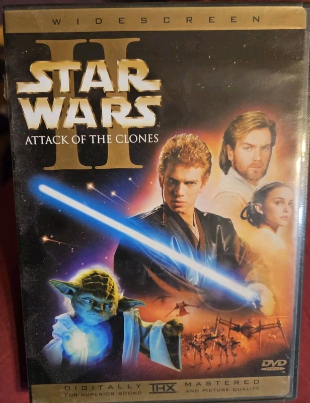 Star Wars Episode II Attack Of The Clones Wide Screen DVD Estate Item Good Cond 