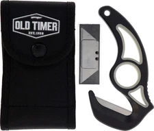 🔥Replaceable Blade Gut Hook with Interchangeable Razor Blades TPE Grip Handle🔥