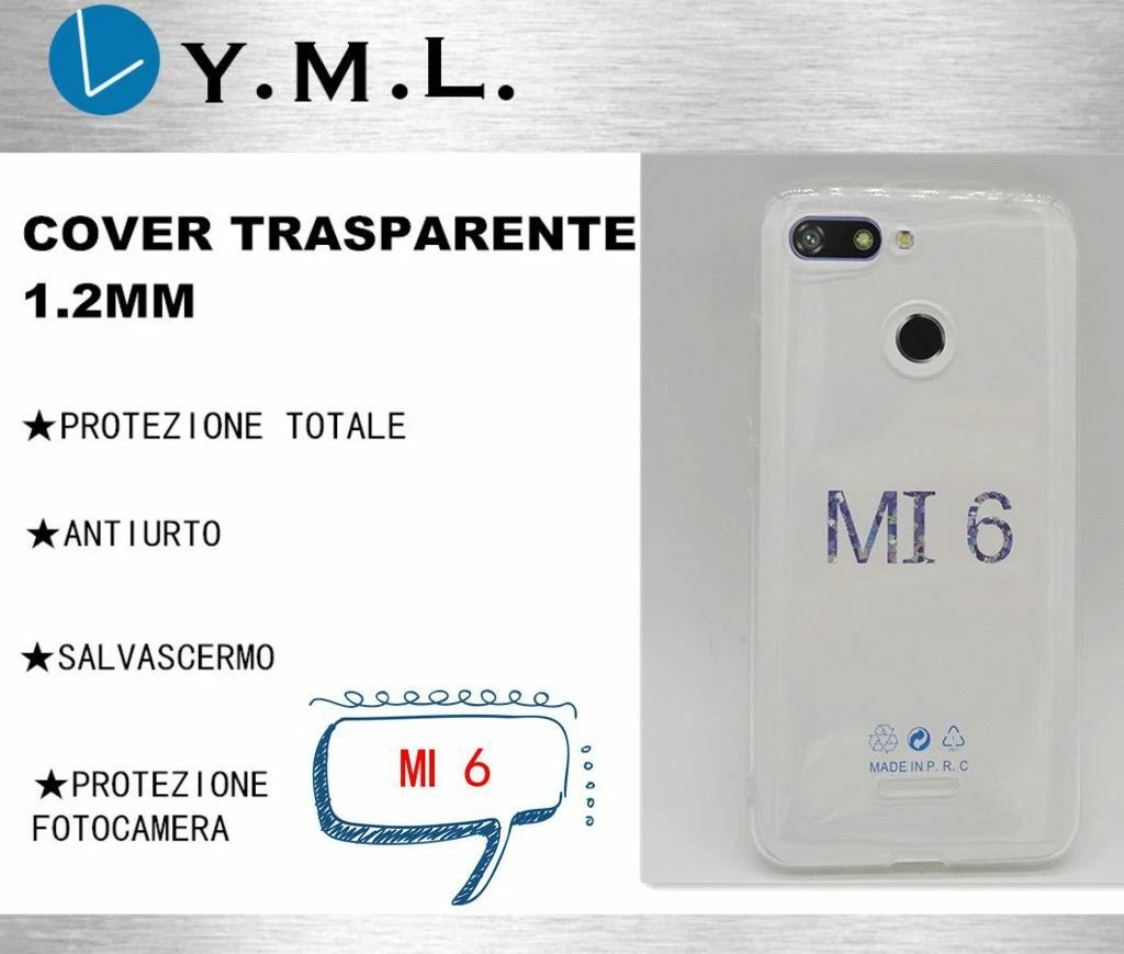 Custodia Trasparente Per Xiaomi Mi 11, Silicone Morbido TPU Antiurto: Sottile, Flessibile E Precisa