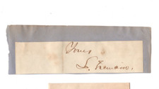 Lyman Tremain (1819-1878) Signed Clip Autographed Lawyer Convicted Boss Tweed