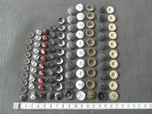 Schmuckknöpfe festliche, elegante Knöpfe 10 Positionen =100 schöne Knöpfe - Bild 9 von 9