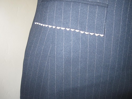 TAHARI ASL JACKE UND TANK Gr. 6 PETITE STRIPE SCHWARZ MIT WEISS - Bild 5 von 9