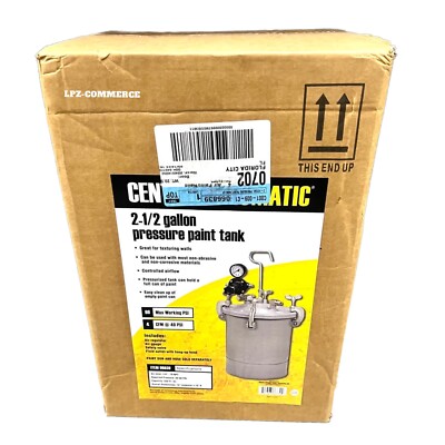 Central Pneumatic 2-1/2 gal. Air Pressure Paint Tank 66839 NEW IN BOX!!