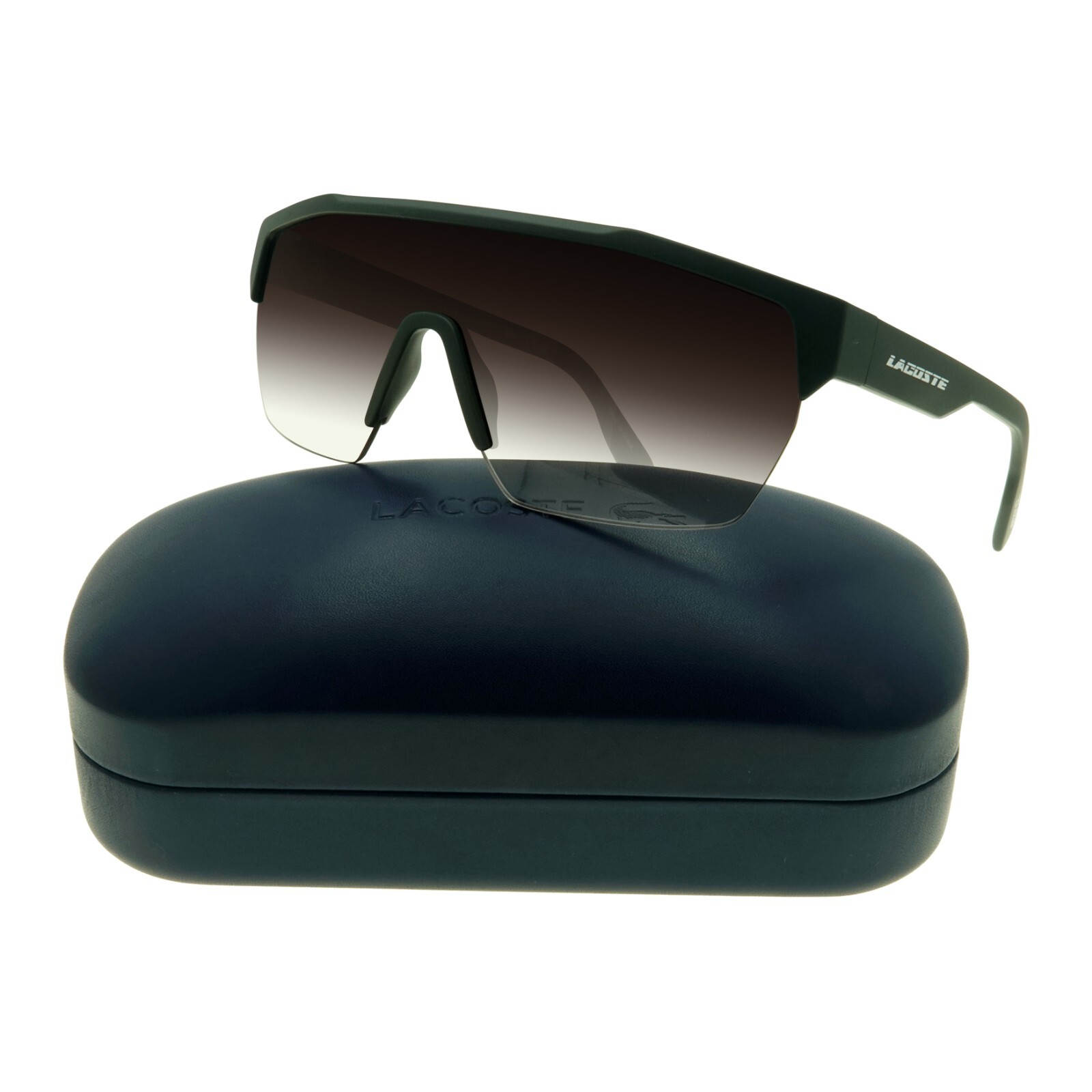 Lacoste Shield Sunglasses L989S 301 Gradient Matte Green Bio Injected