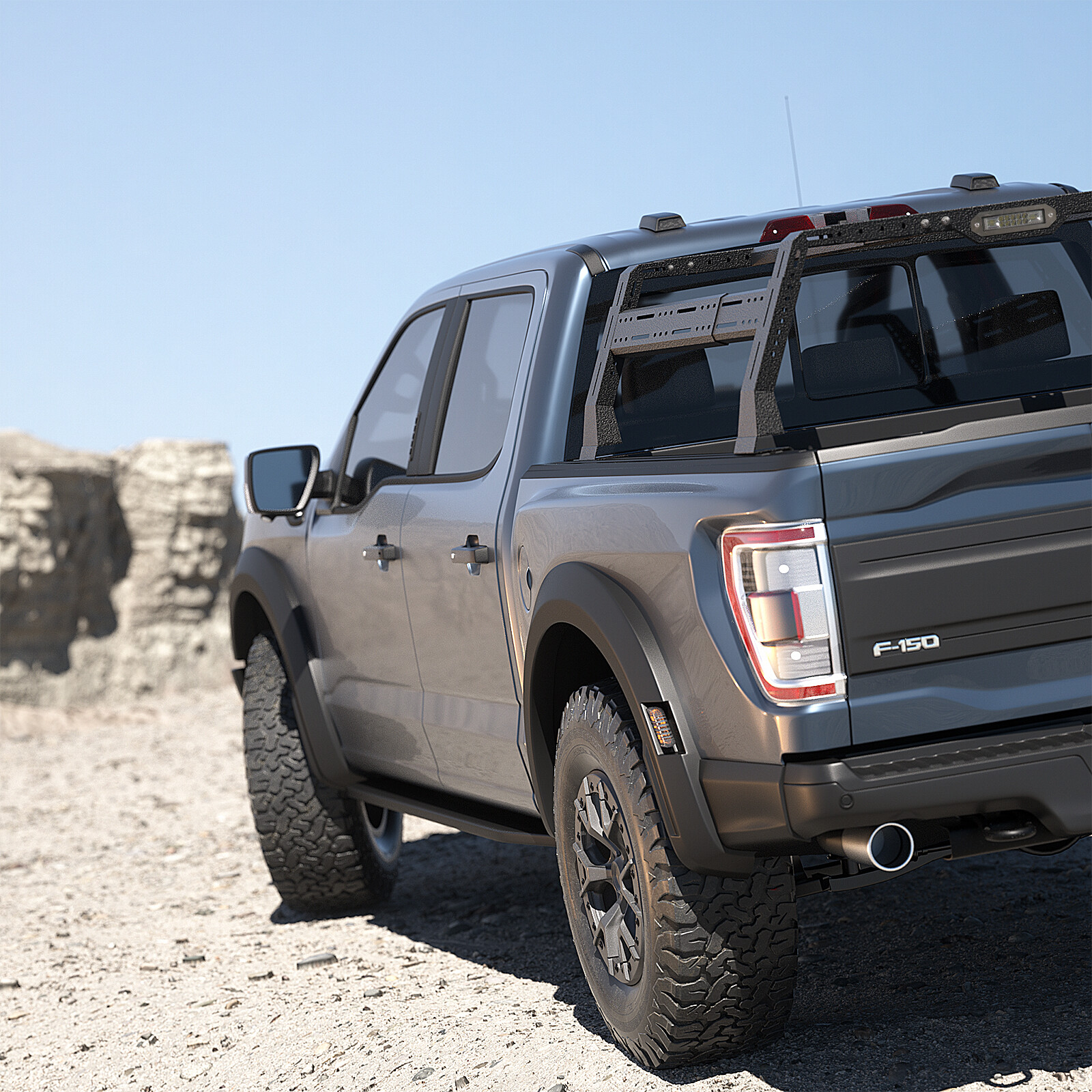 Used Pick-up Truck Steel Overland Trunk High Bed Rack Cargo Luggage Carrier