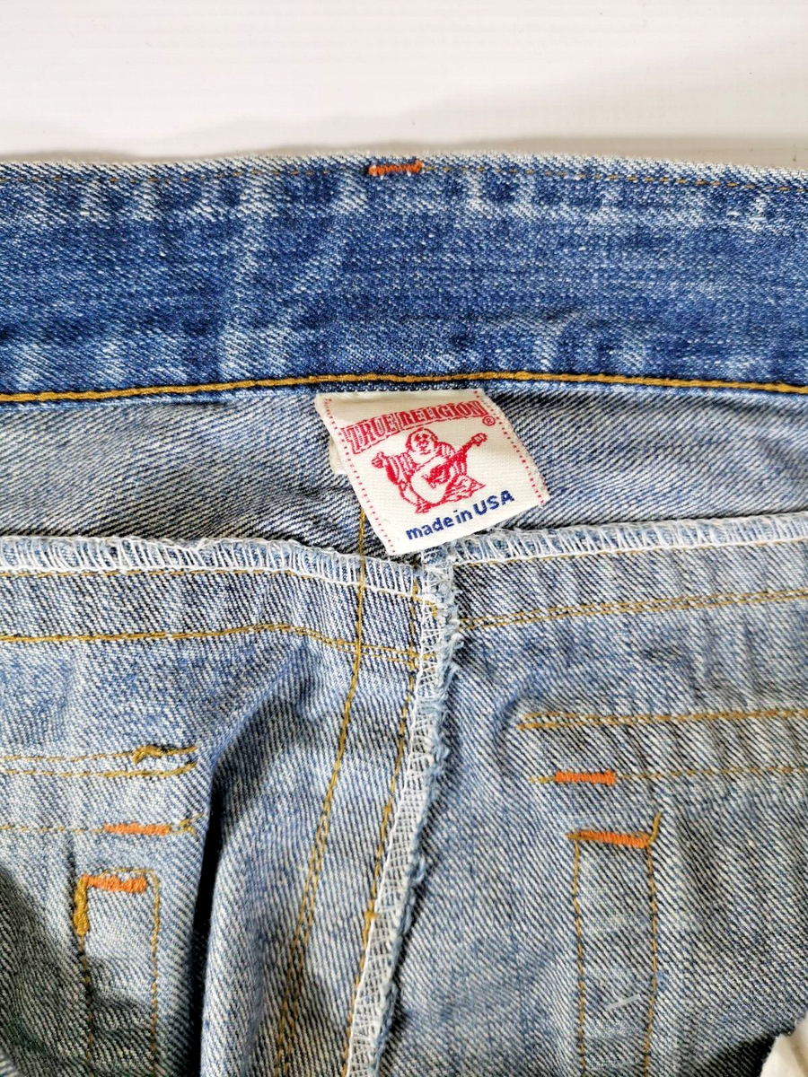 True Religion Rainbow Joey Jeans Men Size Row 36 Seat 33 Made In