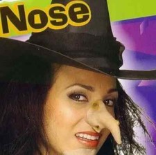 Halloween Costume Accessory, Witch's Nose with Warts, Witches Rubber Nose