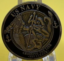 * 10 Pieces United States Navy Shellback Hat or Lapel Pin. Show your Navy Pride