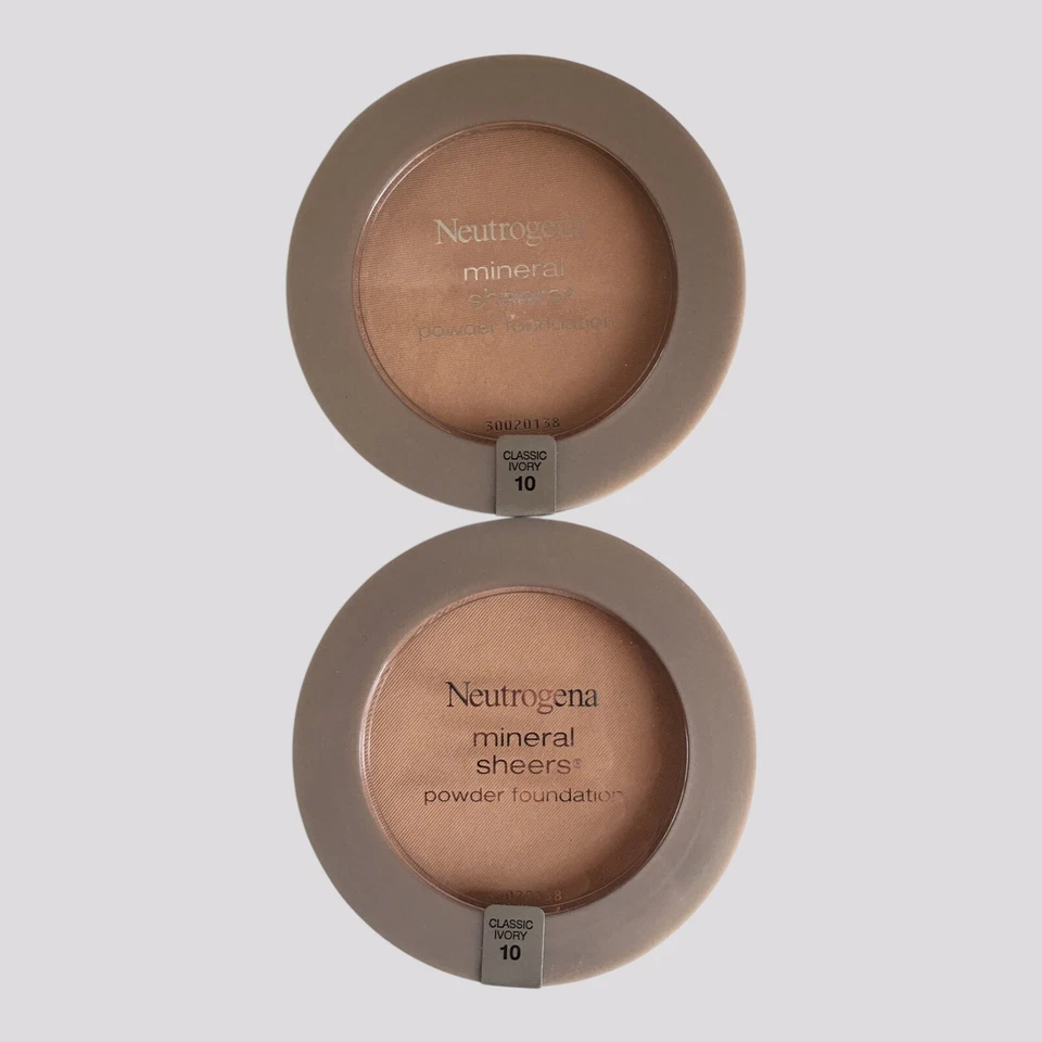 Pack of 2) Neutrogena Mineral Sheers - Shade: 10 Classic Ivory - 0.34oz/9.6g NEW - Image 2 of 4