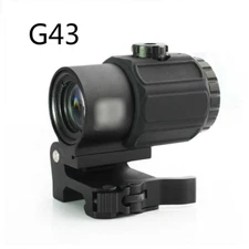 Airsoft Tactical G43 3x Magnifier Scope Sight with Switch to Side STS QD Mount