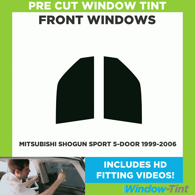 Vor Cut Auto Getönte Scheiben für Mitsubishi Shogun Sport 5-door 1999-06 Vorne