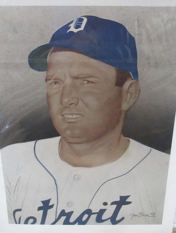 George Kell, HoF, Detroit Tigers- Original Artwork by NY Artist, Jim Bliss