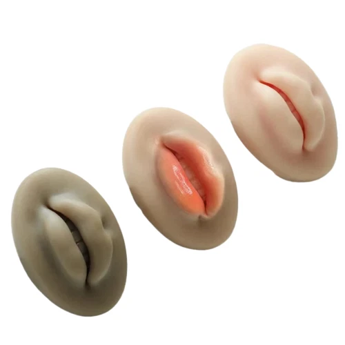 Realistic 3D Silicone Lips for PMU, Tattoos Practice - 3 Pcs Set [US Seller] image 6