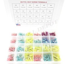 480 pc 3M HEAT SHRINK WIRE CONNECTORS ASSORTMENT AUTOMOTIVE MARINE TERMINAL KIT