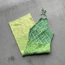 Future Collective, Green/Yellow Ombre Knit Maxi Dress, M, Used Great Condition