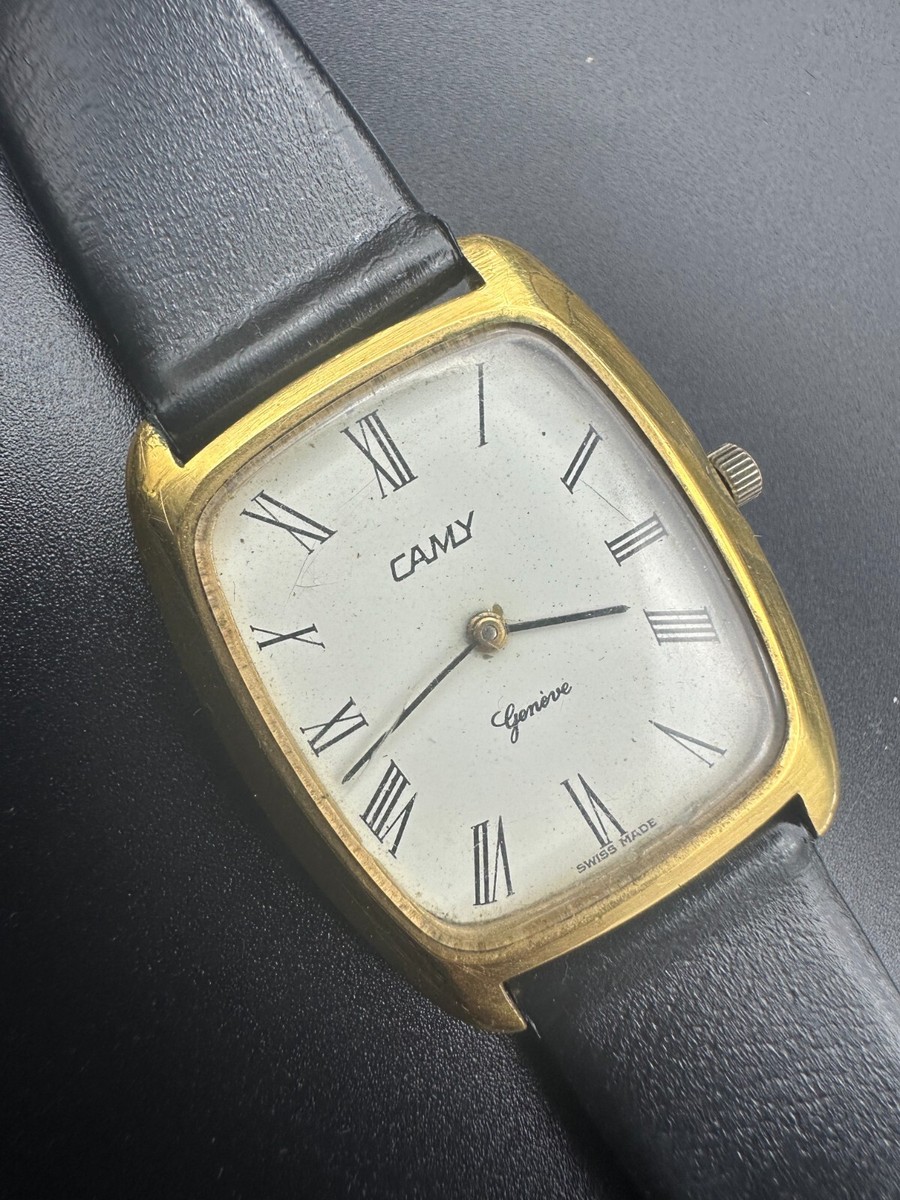 Vintage Rare CAMY GENEVE Swiss Manual GENUINE 60`s Gold Plated